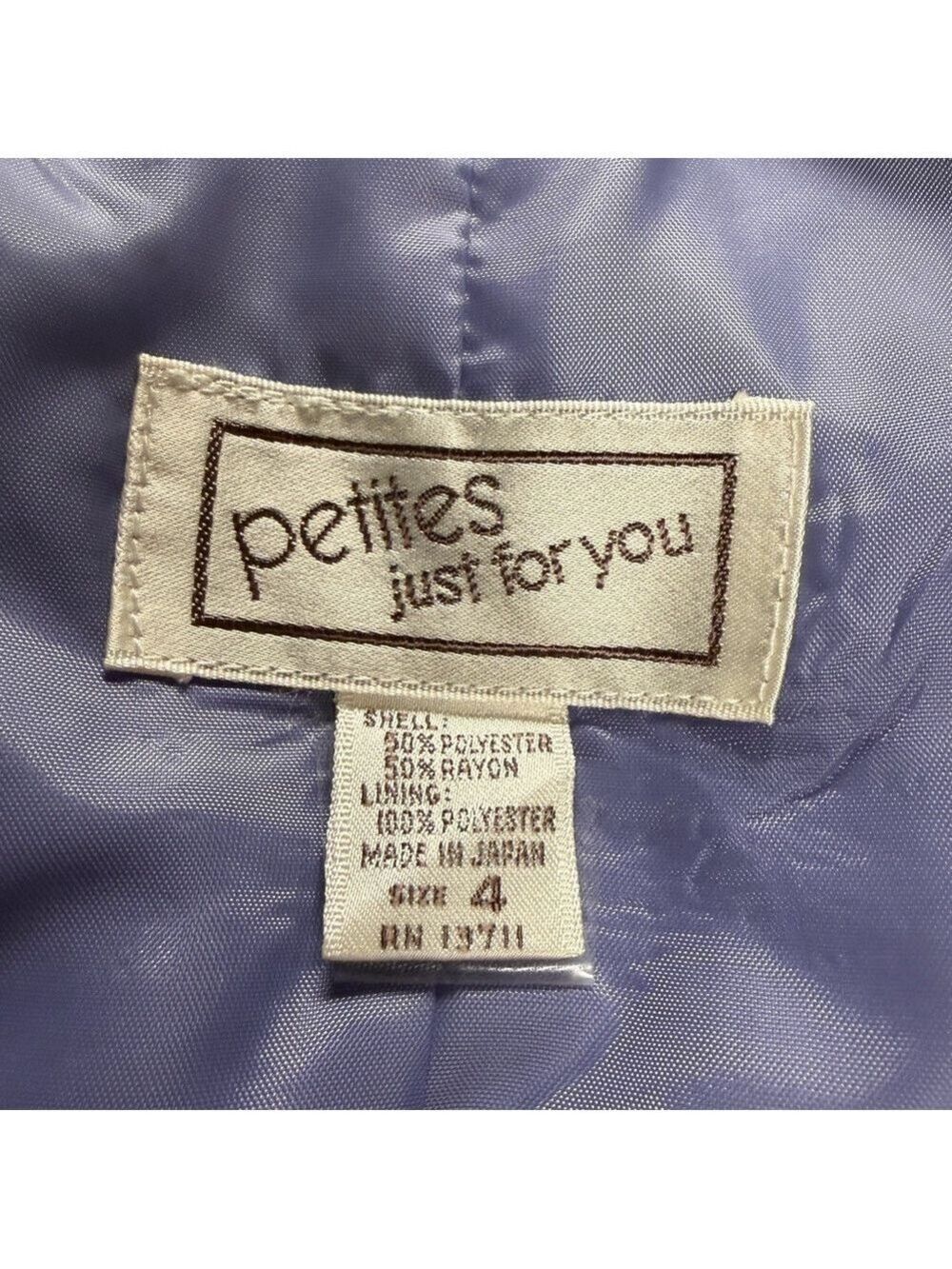 PETITES JUST FOR YOU - Lavender Blazer - Picture 3 of 3